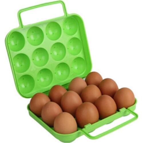 Outdoor Camping Picnic BBQ Portable Carton Holder Carrier Folding Egg Storage Tray Box For Eggs Waterproof Shockproof