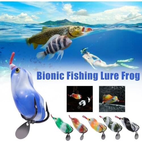 Big Ray Frog Artificial Soft Rubber Frog with Hook Bait Lures Bionic Fishing Bait Thunder Frog Luya Bait 11g Modified Lure