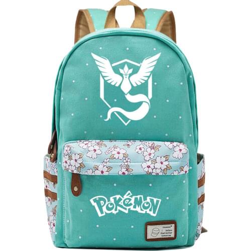 Pokemon Luminous Pikachu Cartoon Anime Simple Student Schoolbag Casual Backpack Back To School