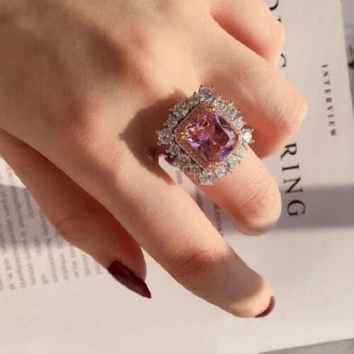 Adjustable Stars Zircon Rings Jewelry For Women Girls 2021 Geometric Lgbt Trend Accessories Wedding Engagement Party Gift