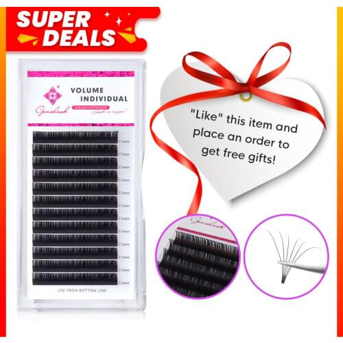 GENIELASH BCDD+ Curl Mink Individual Eyelashes 0.05/0.07/0.10 Individual Eyelash Extension supplies Professional Soft Cilios
