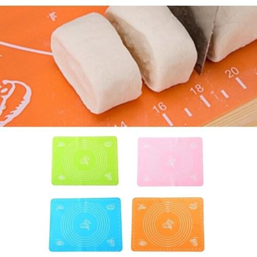Kitchen Baking Cooking Tool Silicone Rolling Cut Mat Fondant Clay Pastry Icing Dough Cake Roll Mat Pad Bakeware Baking Tools