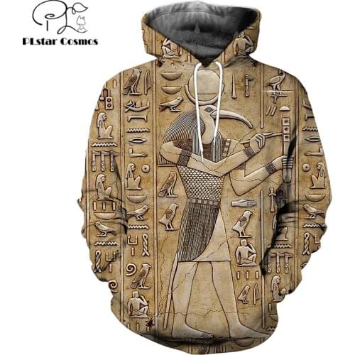 Mysterious retro ancient Horus Egypt goddess Pharaoh totem 3d hoodies/Sweatshirt Winter autumn funny long sleeve streetwear-31