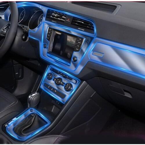 TPU Car Interior Repair Film Central Control Navigation Film Transparent Invisible Protective Film for Volkswagen Touran L16-19
