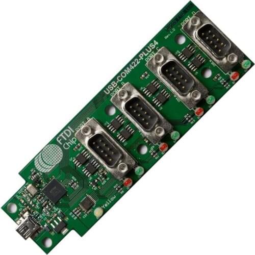 USB-COM422-PLUS4 USB HS to RS422 Conv Assembly 4 DB9 Po