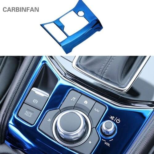 Interior mouldings Fit For LHD Mazda CX-5 CX 5 2017 2018 Car stainless steel Inner Gear Shift Box Panel Cover Trim Sticker C368