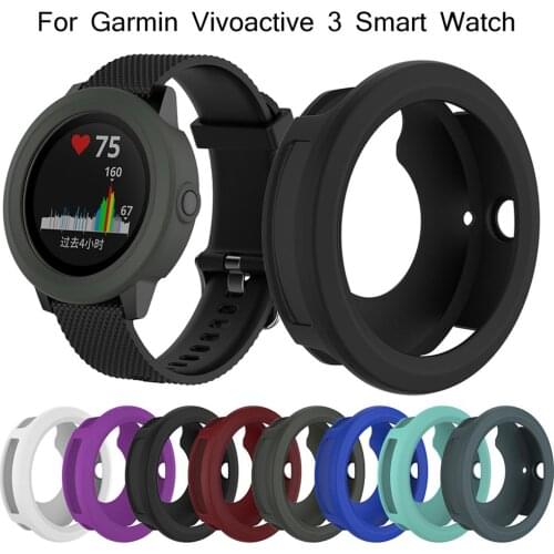 High Quality Soft Silicone Protector Case Cover Shell For Garmin Vivoactive3 Smart Watch Diameter 45.4MM Watch Accessories