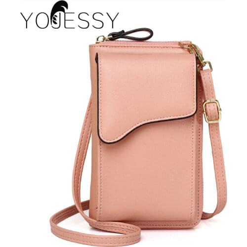 YOJESSY Yellow Phone Bag Crossbody Bag Shoulder Cellphone Bag Fashion Card Holder Mini Summer Crossbody Bag for Women Wallet