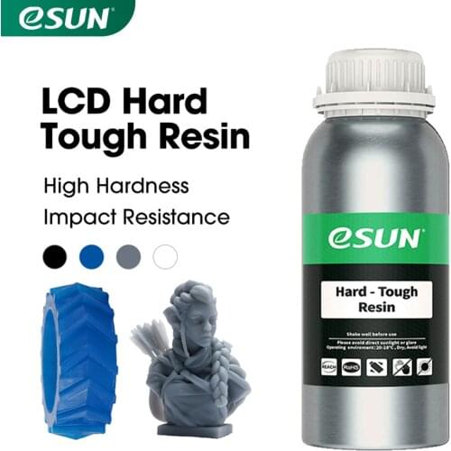 ESUN LCD UV 405nm ABS-Like 3D Printer Resin Hard Tough Resin for Photon UV Curing LCD 3D Printer Photopolymer Liquid Resin 500g