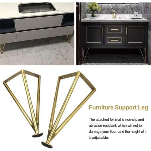 1Pcs 25/30CM Furniture Adjustable Cabinet Legs Stainless Steel Furniture Legs Cabinet Table Sofa Bed Feet Furniture best service