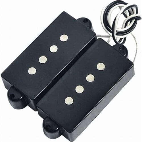 10Sets 4 String Noiseless Pickup Black for Precision P Bass Pickups Replacement