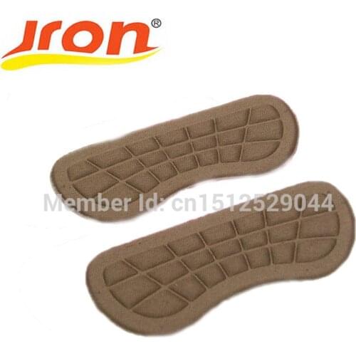 10 Pairs Fabric Faced Foot Care Feet Insoles Invisible Cushion Silicone Gel Anti-Slip Heel Liner Shoe Pads Wholesale