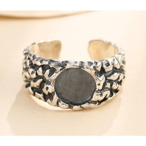 13x13mm 925 STERLING SILVER Semi Mount Bases Blanks base blank Pad ring Setting jewelry findings (without stone) A5413