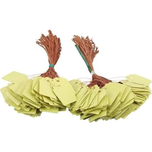 200Pcs Plant Hanging Tag Waterproof Plastic Labels Reusable Garden Markers Blank Nursery Seed Name Tags with Strings