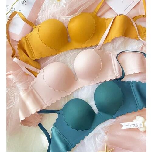 2021 NEW Lace 5 Colors Lingerie Set 1/2 Cup Sexy Intimates Push Up Bra Set Underwear Floral One-Piece Seamless Women Bra Panty