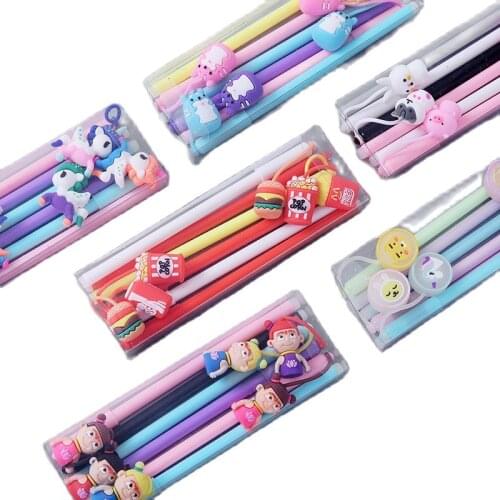 6Pcs Gel Pen Unicorn Pen Stationery Kawaii School Supplies Gel Ink Pen School Stationery Office Suppliers Pen Kids Gifts
