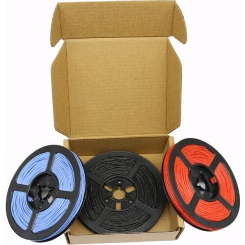 90 m silicone 30AWG wire diameter 1.2mm strand tinned copper wire cable red black blue every 30m DIY