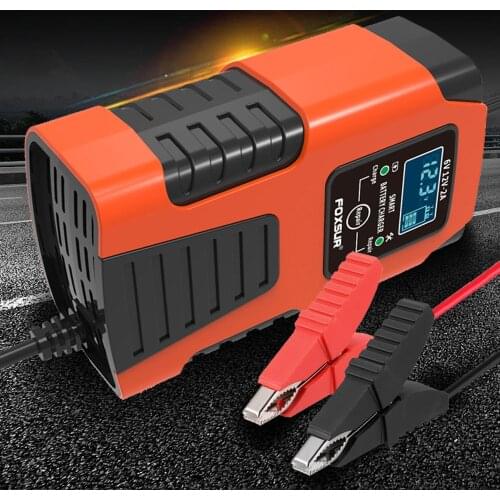 Car Battery Chargers 12V/2A 24V/2A Full Automatic Smart Battery Chargers Maintainer Portable Trickle Chargers Battery Desulfator