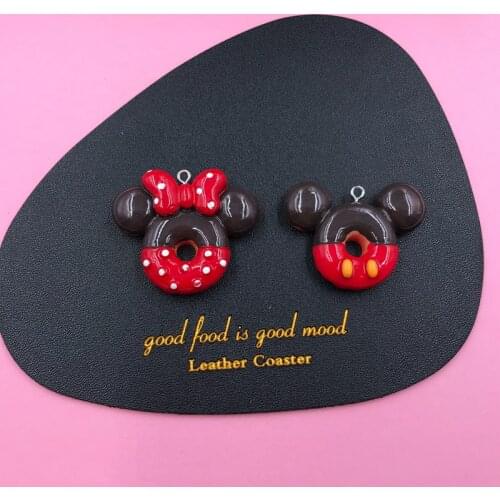 Big Cute Resin Flatback Cabochon Mouse Charm for Keychain Decoration, Earring, Jewelry Accessory DIY Making Pendant