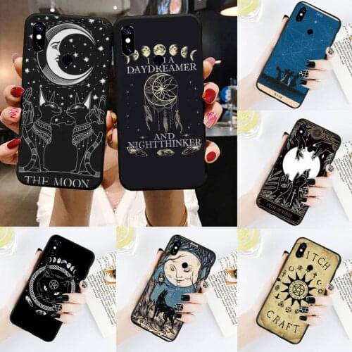 Witches moon Tarot Mystery totem Phone Case For Xiaomi Redmi Note 4 4x 5 6 7 8 pro S2 PLUS 6A PRO
