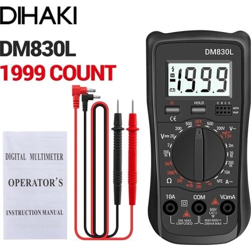 31/2 Type Digital Multimeter 6000 Counts High Speed Auto Range Tester LCD Backlit Screen Intelligent Universal Multimetro Tools