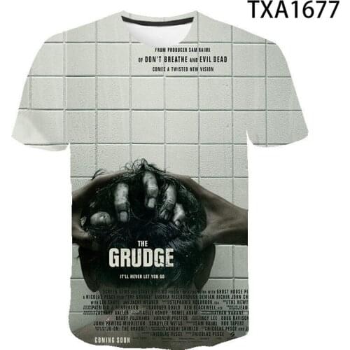2021 New Ghost T-shirt The Japan Girl Horror Movie Ring Creature Phantom Grudge Fashion Men Women T Shirt Gothic 3D Tops Tee