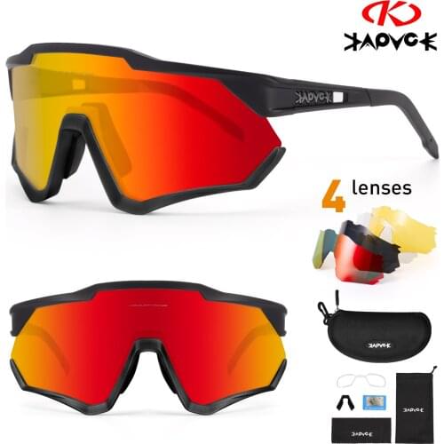 Kavpoe Polarized Men Cycling Glasses Outdoor Climbing glasses Sports Cycling Sunglasses Women Goggle Road Bike Cycling Eyewear