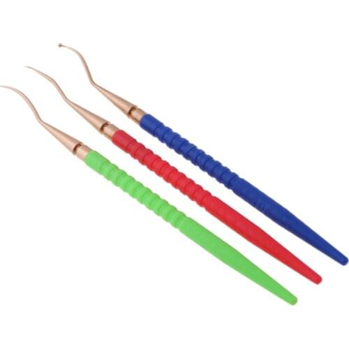 3 Pieces Scuba Diving Handle Brass Pick, O Ring Tool Kit Seal Remover Soft Grip Scuba Diving Repair Tools