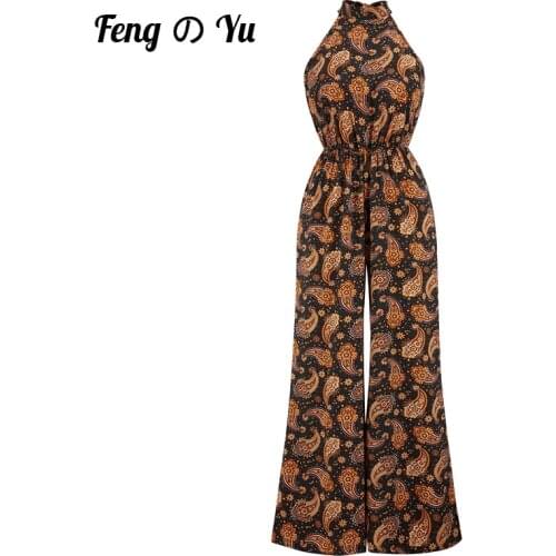 Ladies Jumpsuit Casual Wear Elastic Waist Jumpsuit Skinny Bohemian Jumpsuit Summer Sexy Party Beach Jumpsuit