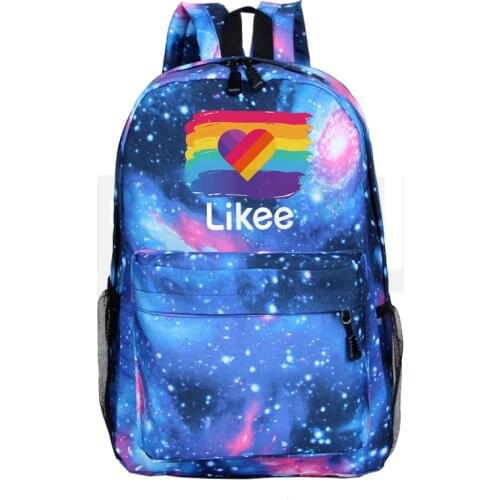 Likee Schoolbag Backpack for Student Bookbag LIKEE Video App Softback Laptop Backpack School Bags for Teenage Girls Travel