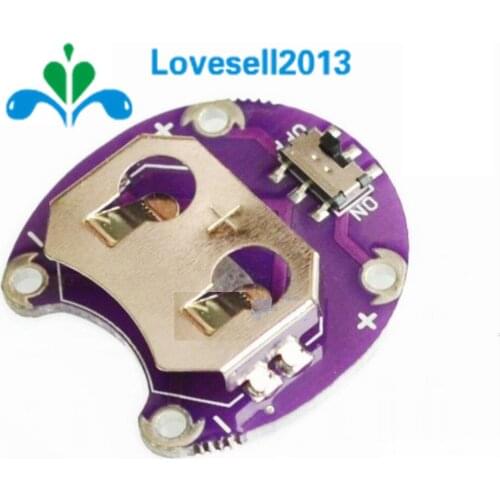 LilyPad Coin Cell Battery Holder CR2032 Battery Mount Module For Arduino