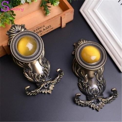 Classical Curtain Tie Back Metal Tieback Holders Wall Hooks Hanger Accessories Home Decor