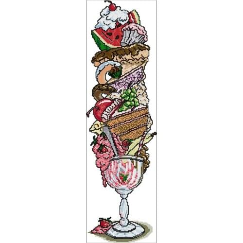 Super ice cream patterns Counted Cross Stitch 11CT 14CT 18CT DIY Chinese Cross Stitch Kits Embroidery Needlework Sets