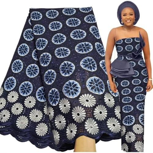 Fabricbob Latest Swiss Voile Lace In Switzerland 2021 High Quality Nigerian Party Borer Embroidery African Lace Fabric