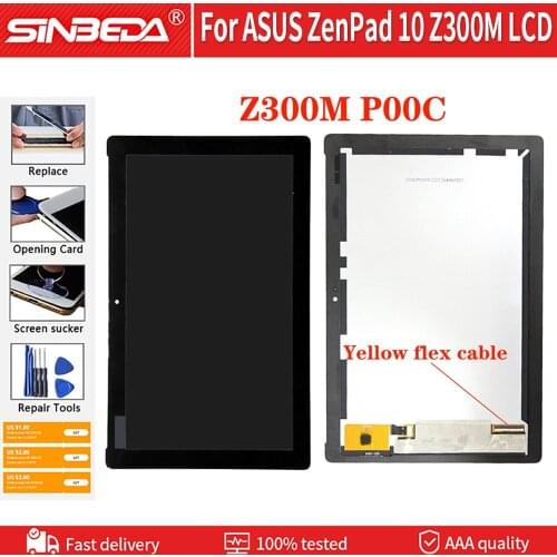 Original 10.1'' ASUS LCD For ASUS ZenPad 10 Z300M LCD Display Touch Screen Digitizer with Frame For ASUS ZenPad Z300M P00C