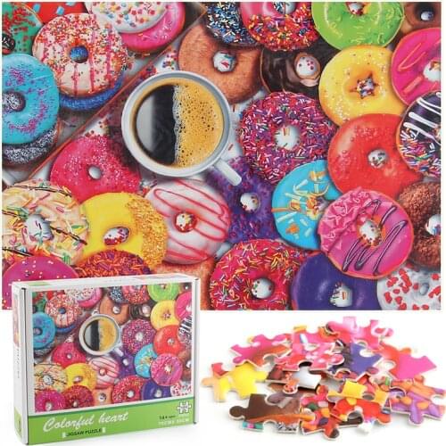Donuts Puzzle 1000 Pieces Jigsaw Puzzle for Adults Kids