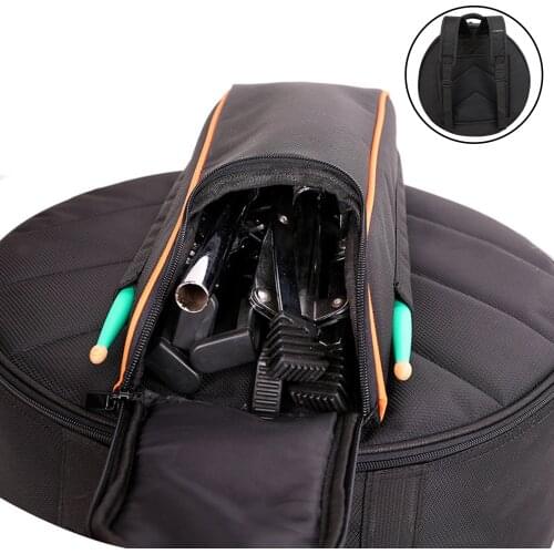 Portable Oxford Cloth 14" Snare Drum Bag Cover Shoulder Bag Drum Practice Bag Carrying Case Storage Case Music Instrument Parts
