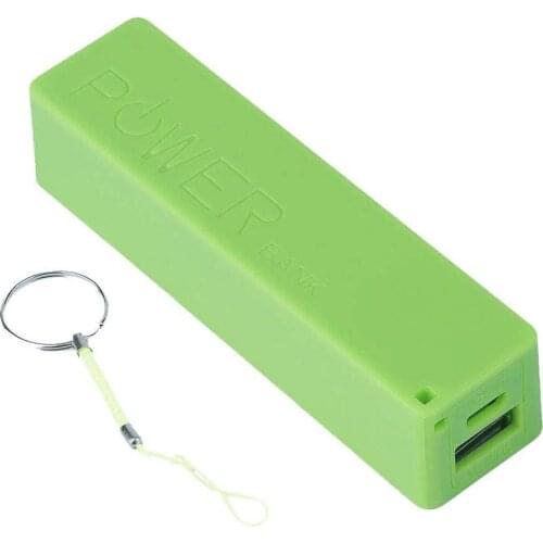 Portable Power Bank 18650 External Backup Battery Charger With Key Chain For Smart Phone Charger Power Bank Case Backup Battery