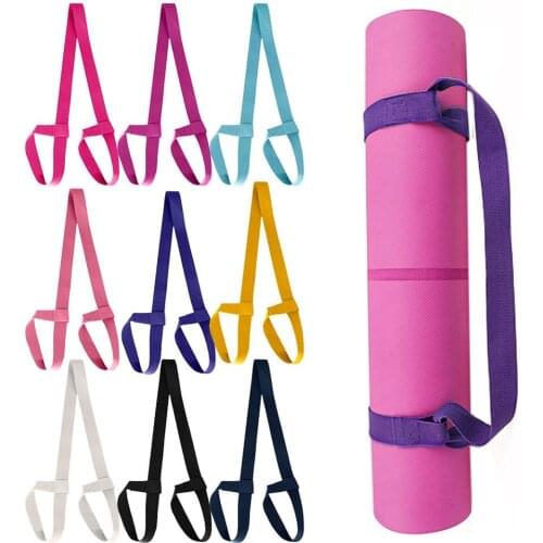 Yoga Mat Strap Belt Adjustable Sports Sling Shoulder Carry Strap Belt Exercise Stretch Fitness Elastic Yoga Belt