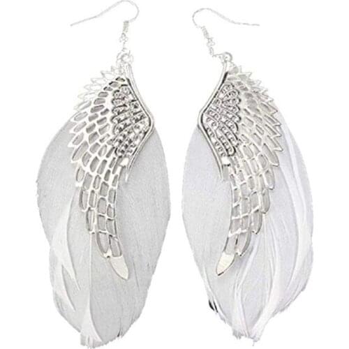 Superb Angel Metal Wing Earrings Bohemian Handmade Exquisite Ornaments Vintage Feather Long Drop Earrings Jewelry Bijoux Trinket