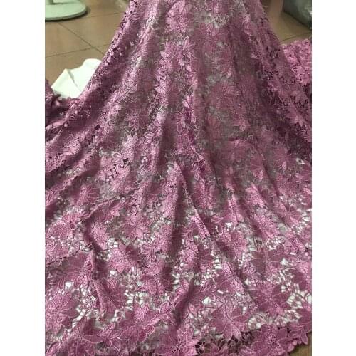 SYJ-6646 Nigerian Lace Fabric african French cord Fabric special Tulle Mesh Fabric