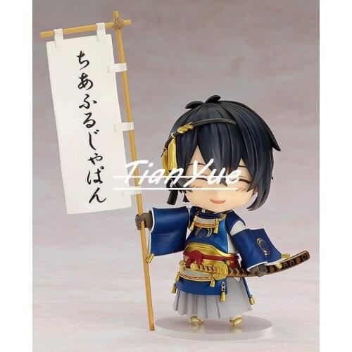 Touken Ranbu Online Mikazuki Munechika 626 Supporting Q version Figure PVC Doll Model Toys Car Decoration 10cm