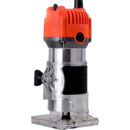 450W 650W Wood Router Trimmer 6.35mm Copper Motor Electric Woodworking Hand Trimmer Power Tool Engraving Machine Wood DIY