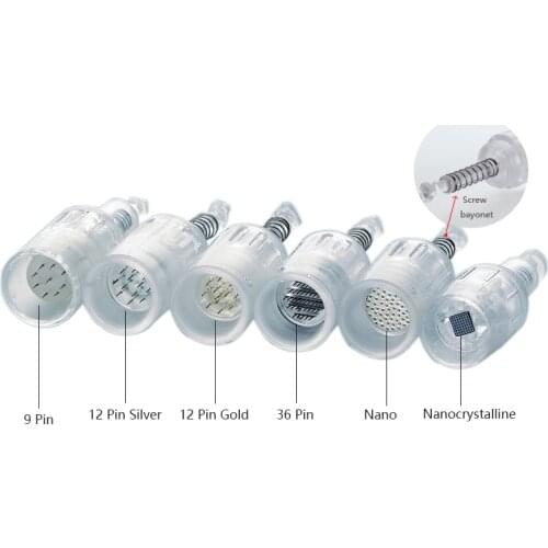 10pcs Micro Needle Screw Cartridge Replacement for Micro-Needling Pen 9 Pin / 12 Pin / 36 Pin / Nano / 3D / 5D Needles
