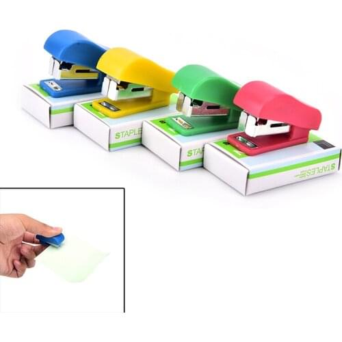 1 Set Office Student School Home Mini Cartoon Paper Document Stapler With Staples Set