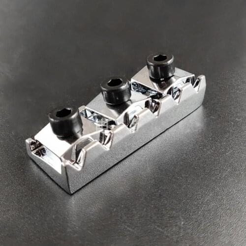 1 Set Guitar Locking Nut Zinc Alloy Guitar Locking Nut Good Workmanship Lightweight Guitar Locked Bridge Guitar Accessories