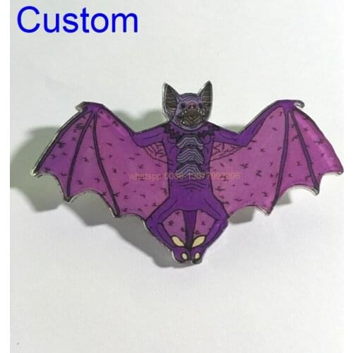 10pcs Customized Acrylic Badges Creative Cartoon Birds acrylic badges pins for clothes icon decorating badge backpack pin