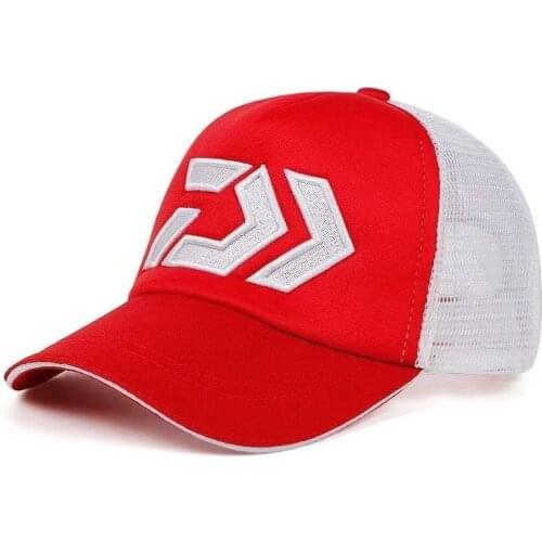 2021 DAIWA New Men Adjustable Fishing Sunshade Sport Baseball Fishermen Hat Cap Black Special Bucket Hat With Letter Cap