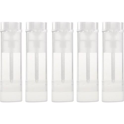 5pcs Empty Lipstick Containers Holder Rotating Lip Balm Tubes Bottle 5G