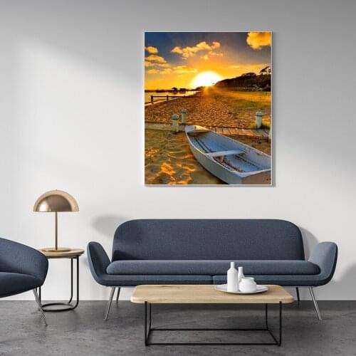 DIY 5D Diamond Painting Sunset Beach Diamond Embroidery Sea View Cross Stitch Full Round/Square Drill Art Home Decor Manual Gift